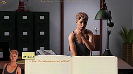 bound to college 01 - meeting my new gay roommate. cute anime game with curvy characters.