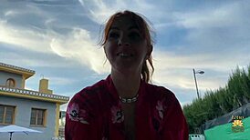 feeling so aroused as the latina sucks my big cock in the pool while our friend watches