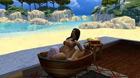 Yo, Seraphina hooks up with the neighbor in Sims 4! 😜