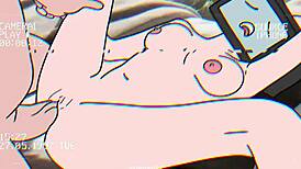 TV Woman and Cameraman Sex Animation