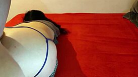 Amateur MILF takes hard anal.