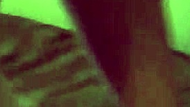 Stunning Brunette in Fishnet Stockings at Home