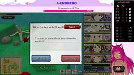 vtuber lewdneko plays evenicle with huge tits exposed