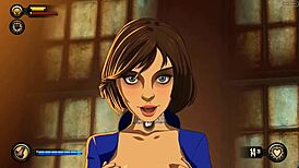 bioshock parody hentai with blowjob handjob and anal sex