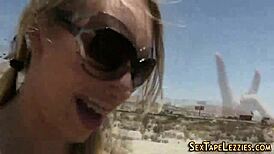 Real Lesbian Babes Flashing Bubble Butts Outdoors