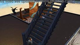 Yo, Seraphina hooks up with the neighbor in Sims 4! 😜