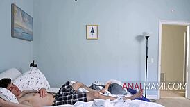 Stepmom Charlie Forde in lingerie gives me wild anal pity fuck!