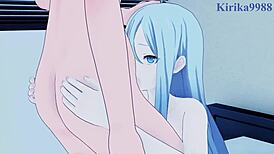 Kanade Yoisaki and Mafuyu Asahina engage in intense sex scenes from Project Sekai hentai.