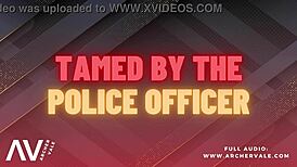 Police officer undergoes chastity cage training in gay audio story