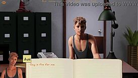 bound to college 01 - meeting my new gay roommate. cute anime game with curvy characters.