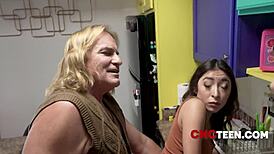 Eating step grandpa's balls is our family tradition, isn't it wild?