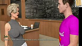 Exploring the dik route in Being a Dik 21 with 3D cartoon characters. Anime hentai style adventure unfolds.