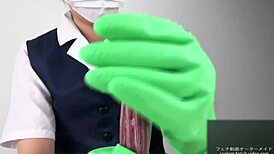 handjob with latex gloves feels so kinky! 😜