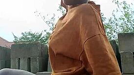 crazybitch showing her ass dance moves to her family members and they were really proud