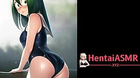 Froggy Anime Sluts Tease and Play in Tiny Bikinis for Wild Fun. Who Wants to Join the Hentai Party?