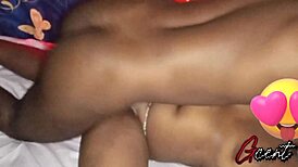 Ebony Couple Shares Intense and Deep Bedroom Action
