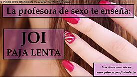 Follow the teacher's strict joi instructions for your masturbation session