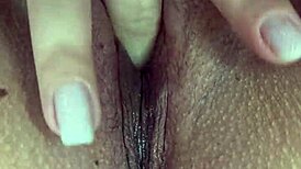 colombian woman experiences two orgasms in the living room