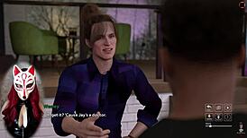 Steps of Debauchery - Playful fox flaunts upskirts in wild 3D game.