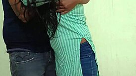 Teen Indian girl FUCKS stepbrother in DOGGY after everyone LEAVES