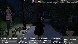 Sereka Exposes Under Naked Coat Outdoors