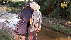 discovery channel parody with two slutty cop bitches in a wild threesome