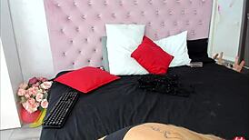 LOOK at this SEXY lingerie BLONDE with BIG tits CLOSEUP!