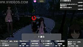 Sereka Exposes Under Naked Coat Outdoors