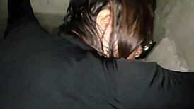 Filipina Bent Over In Public Toilet By River Fucking Hard!