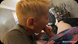 virgin chick feels a cock for the first time, tryin to cum hard