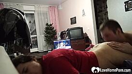 Amazing Stepsister Takes a Deep Hard Pounding in Homemade Sex Tape with Her Brunette Big Tits