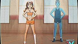 Eri-Chan's Intense Home Workout Turns Naughty with Derpixon