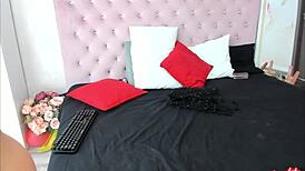 LOOK at this SEXY lingerie BLONDE with BIG tits CLOSEUP!