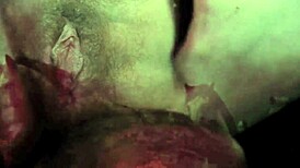 Vintage taboo scene with hairy pussy bent over doggystyle outdoors