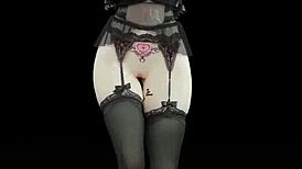 探索3D动漫与MMD裸体舞蹈在成人变态风格中。太疯狂了！