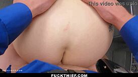 Bratty Suspect Bangs Security Officer to Dodge Charges!