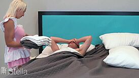 milf stella hotel 69 wake up blowjob