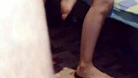 Teen spies on friend's milf mom who wants sex with big ass and tits