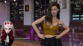 Steps of Debauchery - Playful fox flaunts upskirts in wild 3D game.