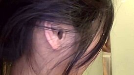 cute asian teen gets homemade pussy pounding in sexy stockings