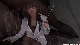 Sensual Kotomi Asakura rides toy on live cam