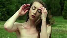 i present petite brunette lena cass undressing