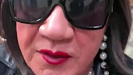 Mature tranny goes wild for huge BBC in tight ass action.