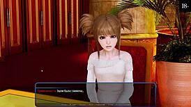 Complete gameplay of harem hotel part 7 with cum, lick, masturbation, blowjob, doggystyle, and assfucking.