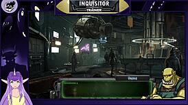 Inquisitor Trainer Bent Over in Doggy Style with Monster Cock!