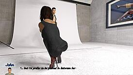 Cassie Helps John In Big City