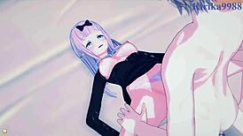 kaguya shinomiya, chika fujiwara, and miyuki shirogane have intense hentai sex