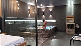 I had wild sex in the bathtub with brunette