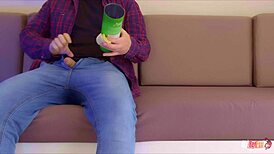 Stepsis catches him masturbating with a Pringles can