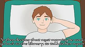 Why does bookworm Tomni have big tits in library?